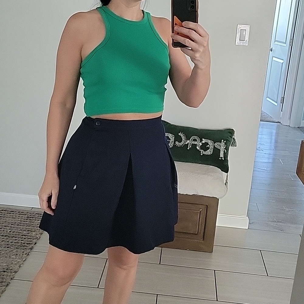 H&M Green Ribbed Racerback Crop Top - Picture 2 of 6